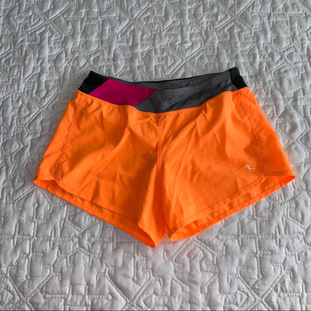 Danskin Girls Orange Running Shorts